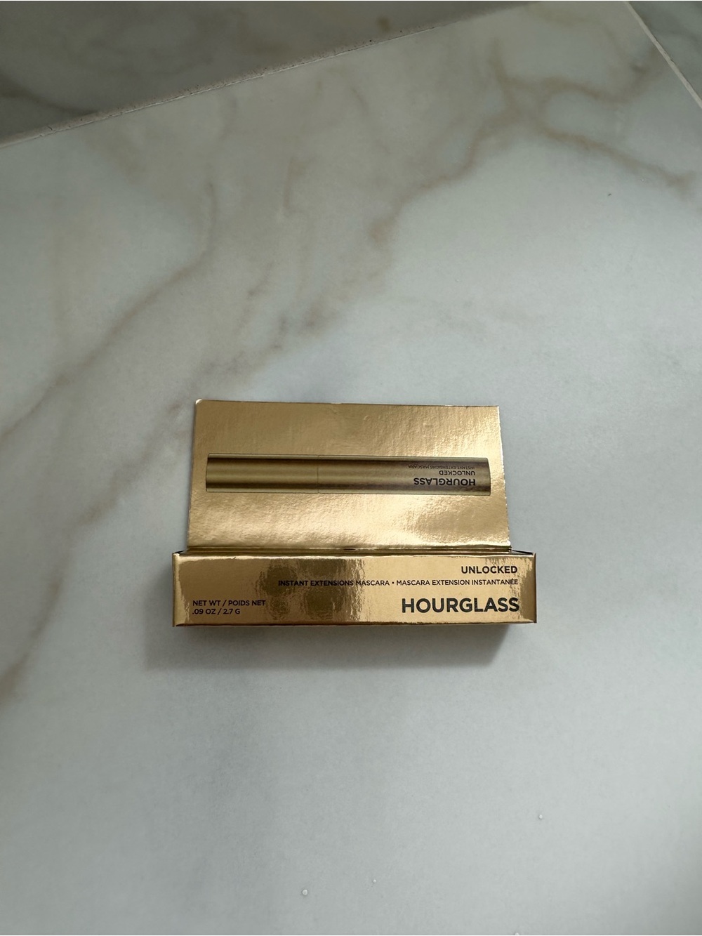 NIB. Hourglass Gold Unlocked Instant Extensions Mascara. .09 oz